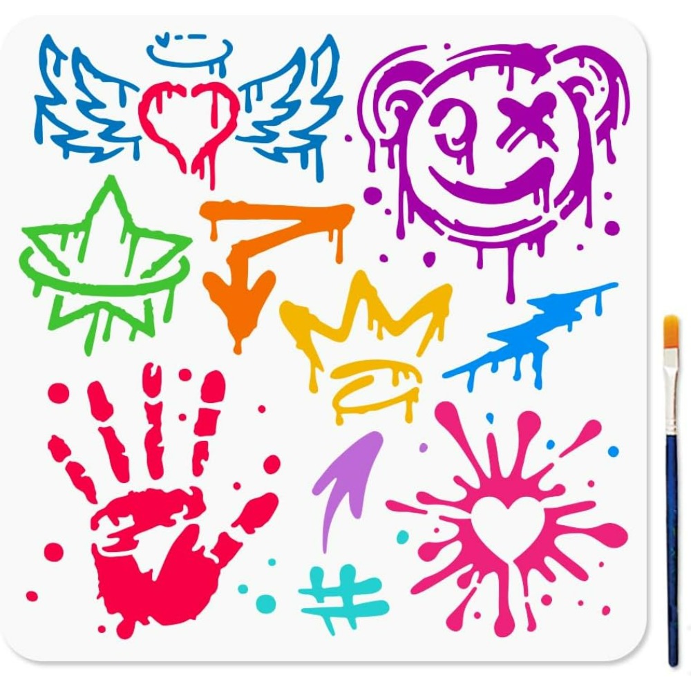 Photography Techniques - Graffiti Stencil for Painting 11.8×11.8inch Palm