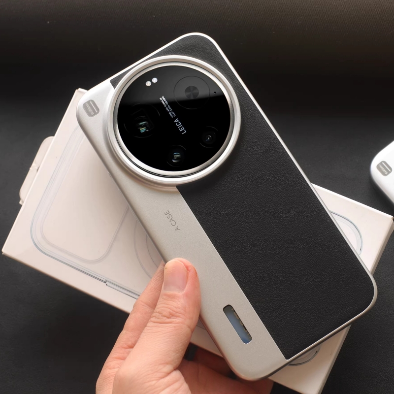 Photography Xiaomi 17 Ultra - Hard Business Luxury Leather Case For