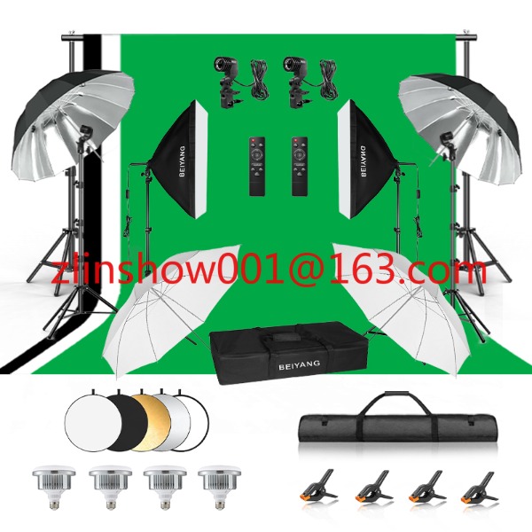 Backdrop Stand Kit - Photo Studio Equipment 2.6*3m/2*3m Background Stand