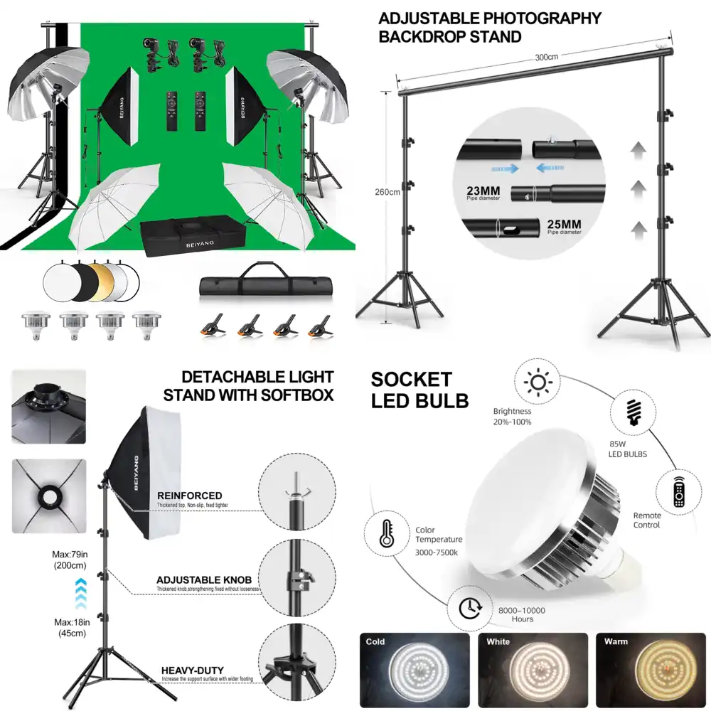 Adjustable Photography Backdro - đánh giá và giá Backdrop Stand Kit