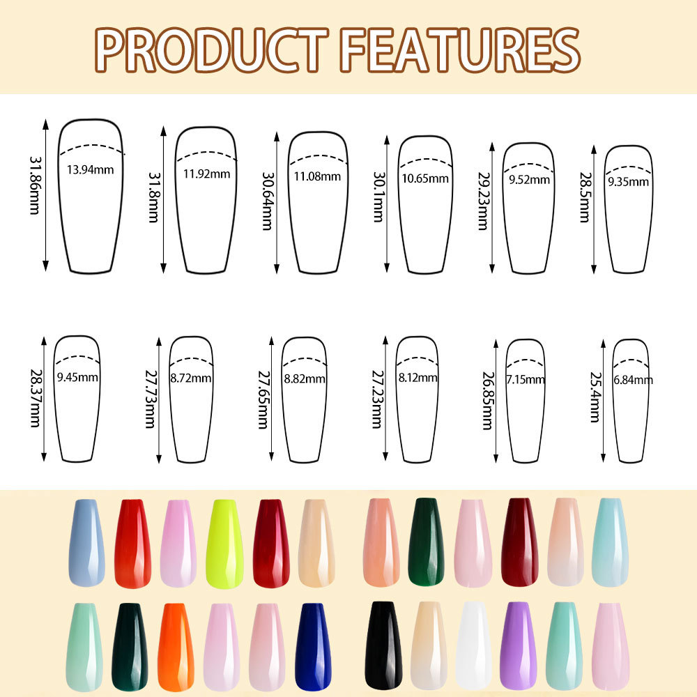 576pcs/Box Colorful Fake Nails - đánh giá và giá Photography Tips