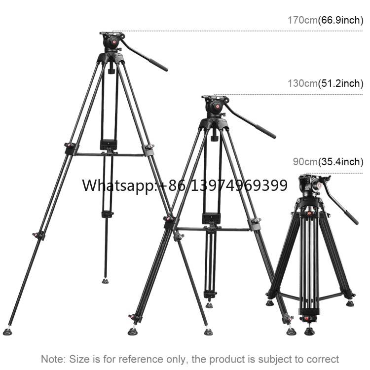 Puluz Heavy Duty Video Camcord - đánh giá và giá Fluid Head Tripod