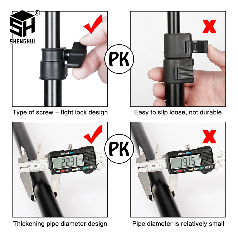 SH Photography1.5*2/2*2M T-Sha - đánh giá và giá Backdrop Stand Kit