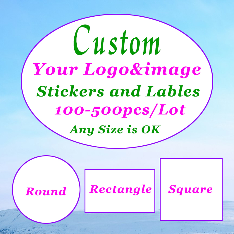 500-100Pcs Custom Stickers Cus - đánh giá và giá Photography Logo