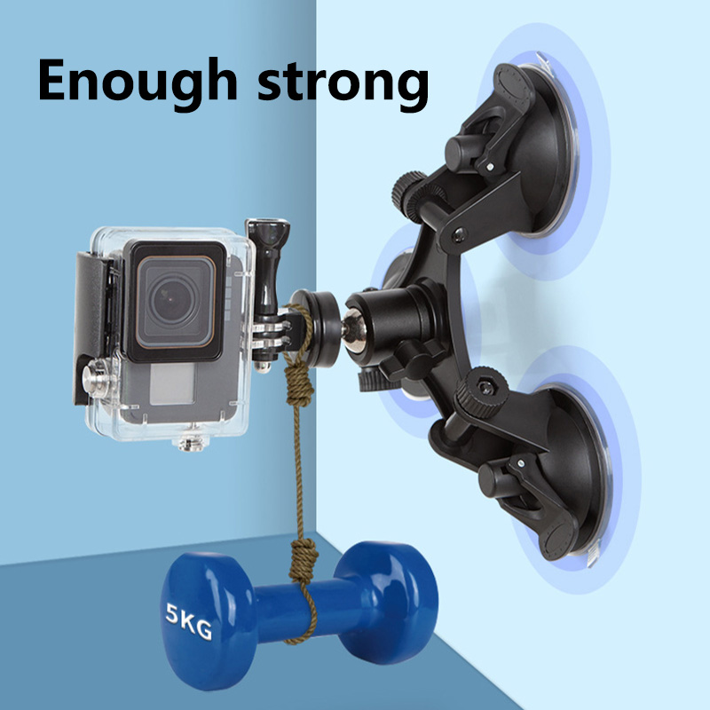 Strong Suction Cup Mount Holde - đánh giá và giá Fluid Head Tripod