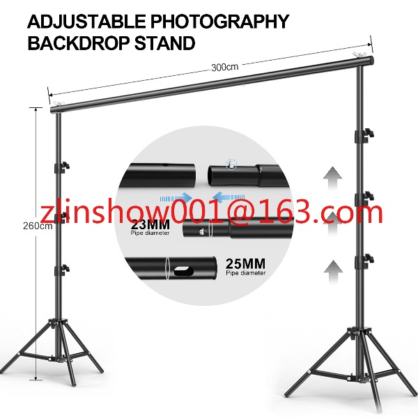Photo Studio Equipment 2.6*3m/ - đánh giá và giá Backdrop Stand Kit