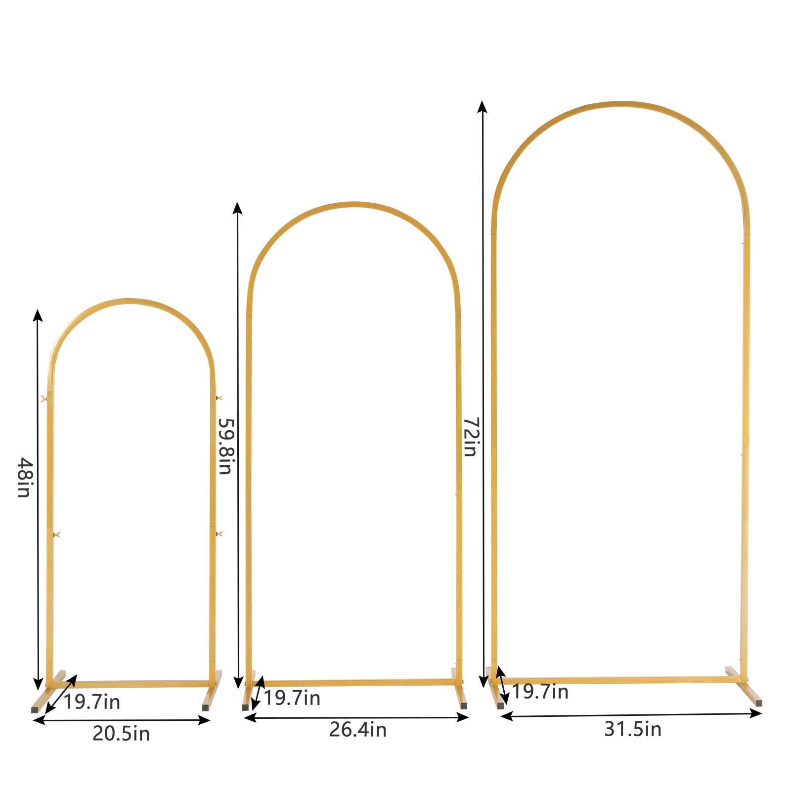 3Pack Golden Metal Arch Kits,  - đánh giá và giá Backdrop Stand Kit