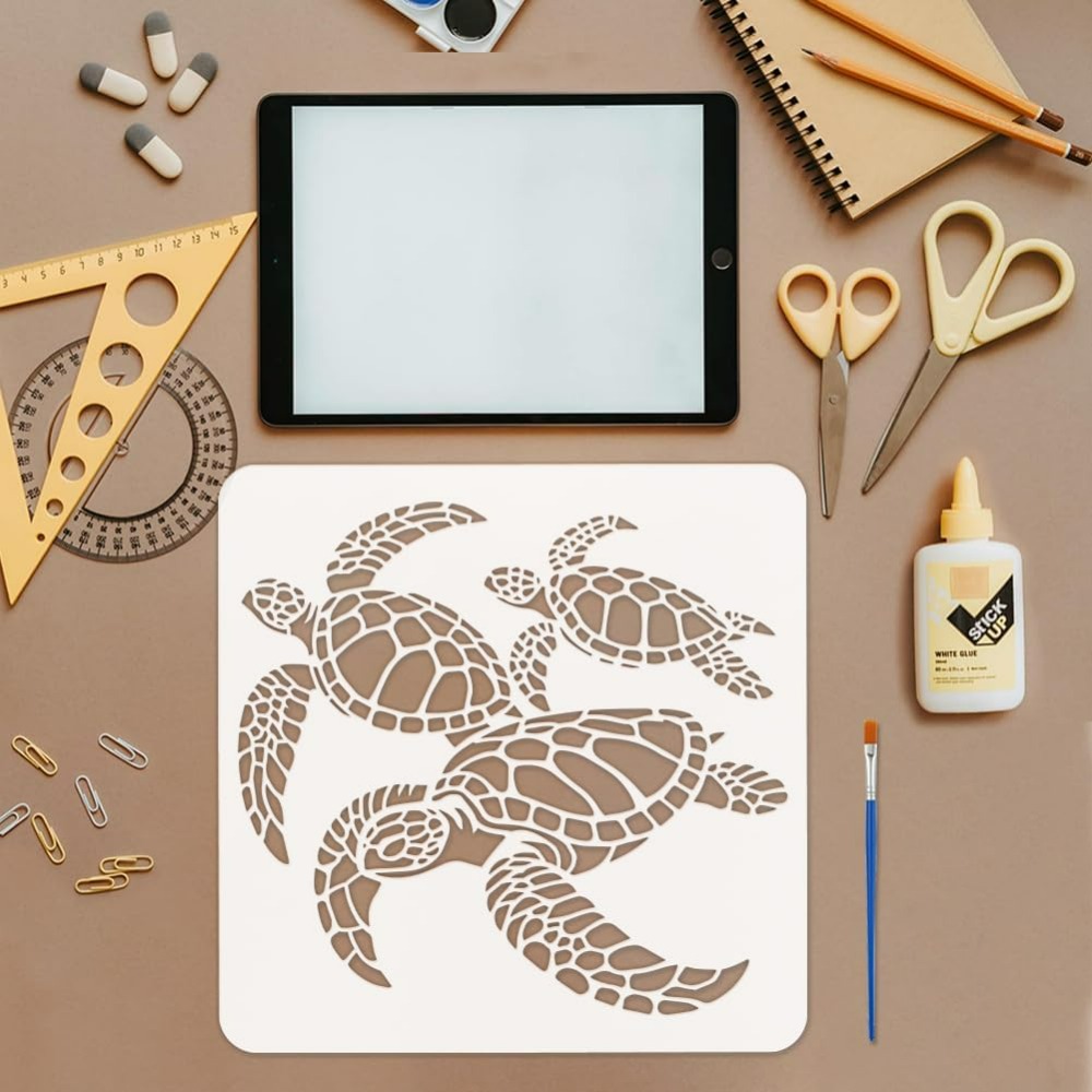 Turtles Stencil for Painting w - đánh giá và giá Photography Techniques