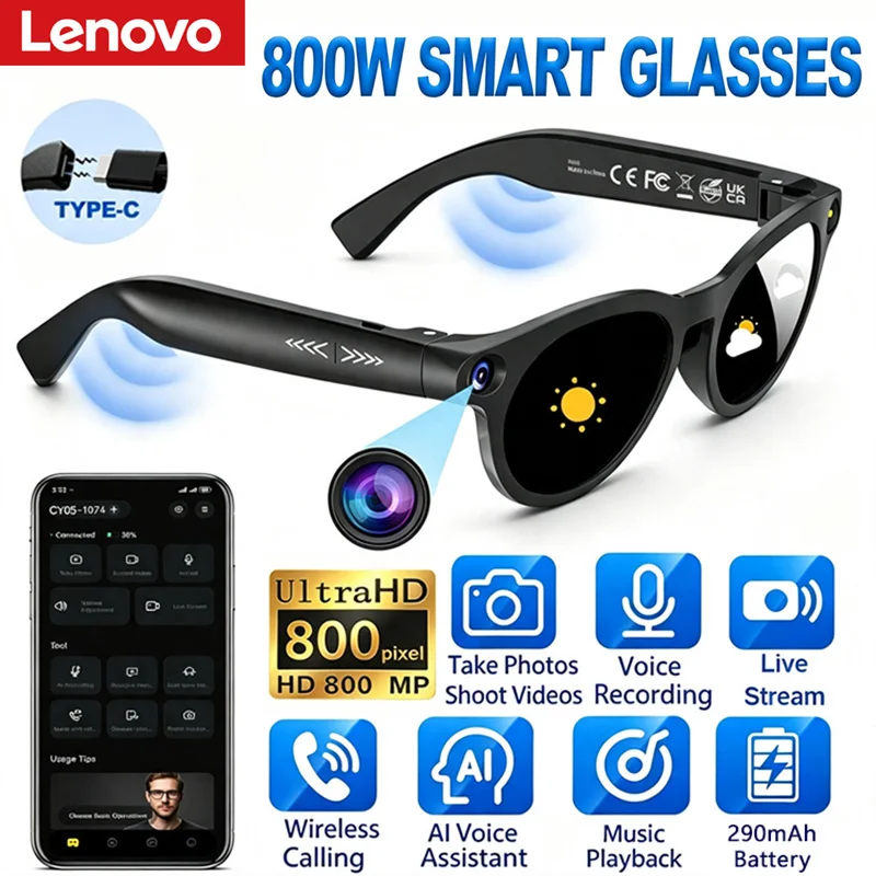 Lenovo 800W Pixel AI Smart Gla - đánh giá và giá Photography Translate
