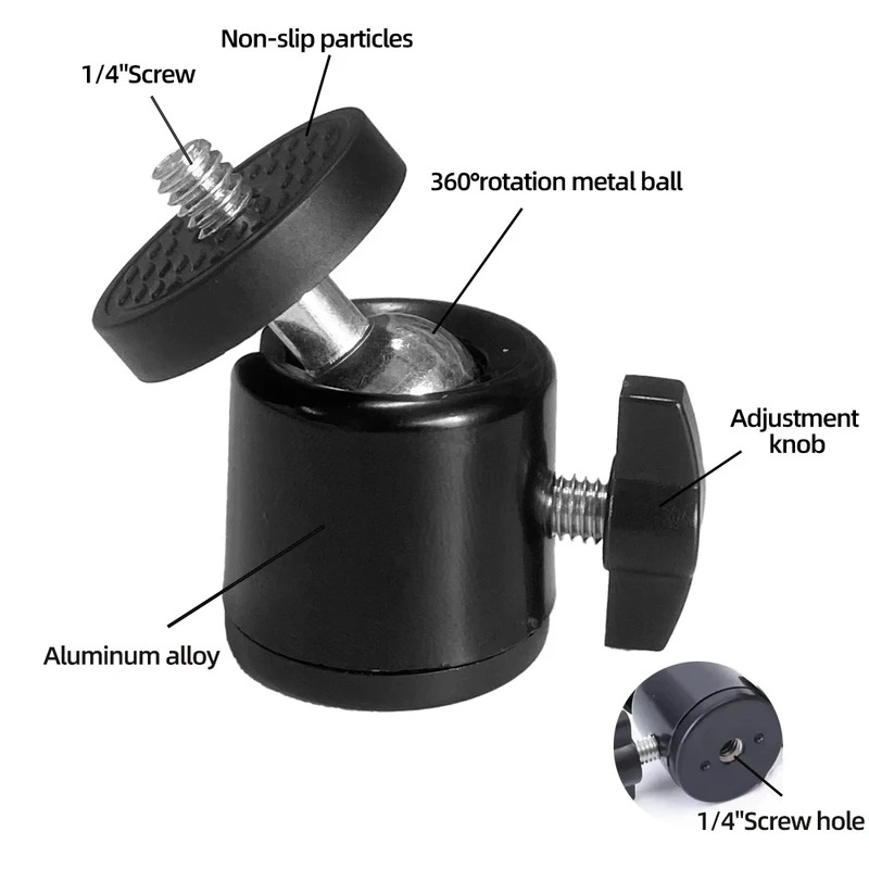 Hot Shoe 1/4 Screw Hole Tripod - đánh giá và giá Fluid Head Tripod