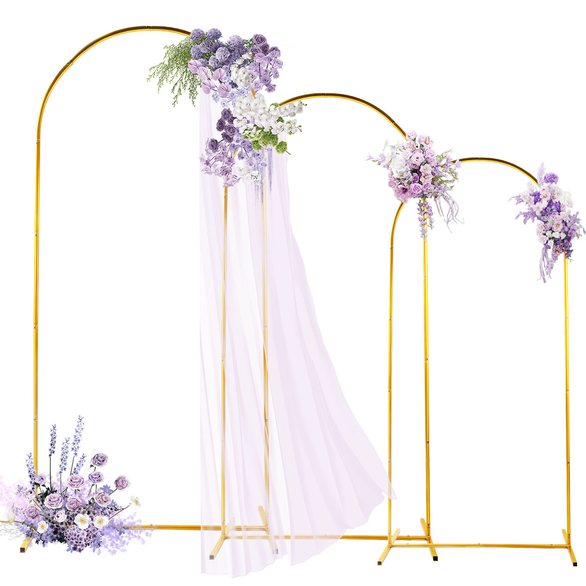 3Pack Golden Metal Arch Kits,  - đánh giá và giá Backdrop Stand Kit